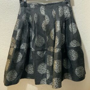 Armani Collezioni Skirt Wool Printed Evening Size: 2 |, IT38